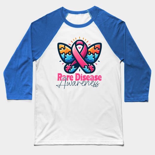 Rare Disease Day Awareness  Rare Disease Day 2024 Baseball T-Shirt by click2print